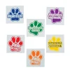 Bulk 72 Pc. Paw Print Motivational Temporary Tattoos