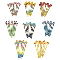 Bulk 72 Pc. Pencils With Assorted Pencil Top Erasers