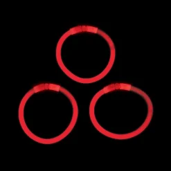 Bulk 50 Pc. Red Glow Bracelets