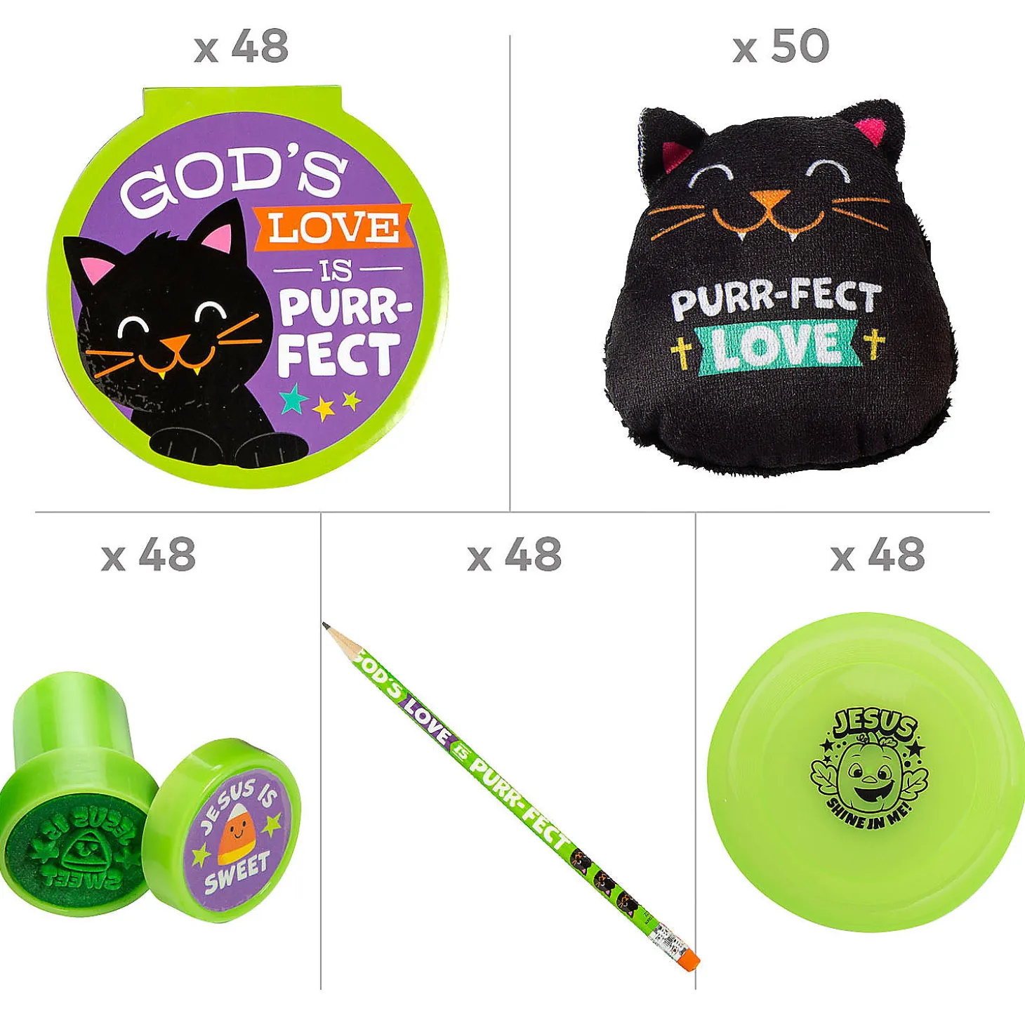 Bulk 242 Pc. Religious Halloween Toy Assortment Kit