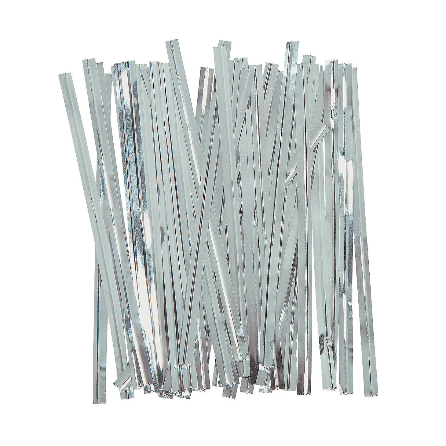 Bulk 600 Pc. Silver Metallic Twist Ties