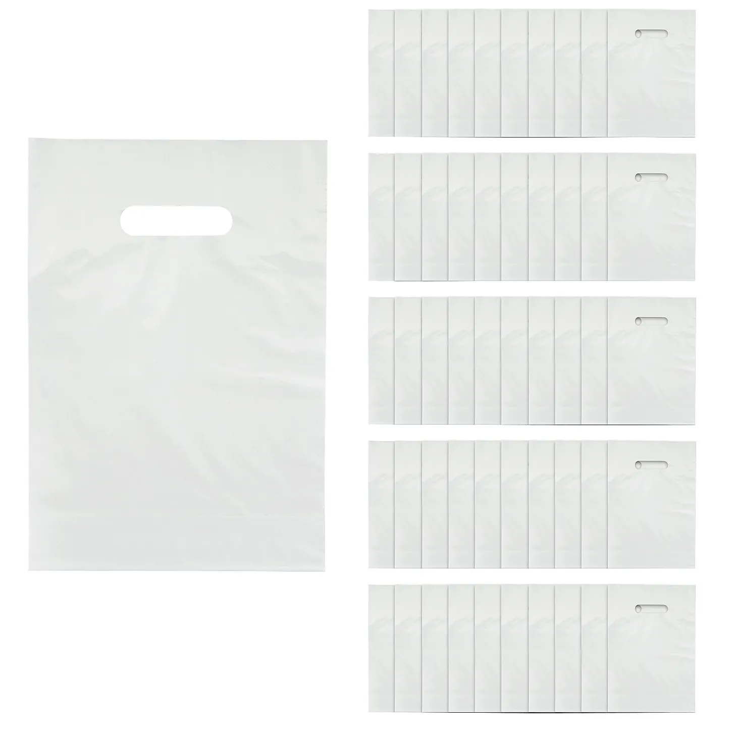 Bulk 50 Pc. Solid Color Plastic Goody Bags