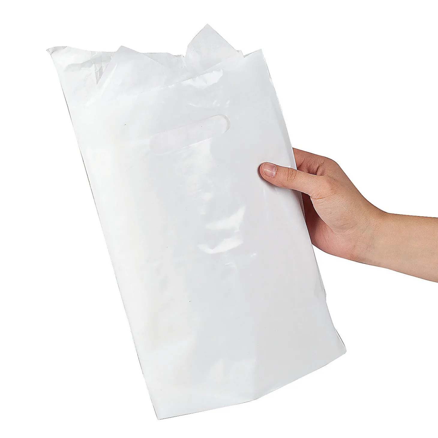 Bulk 50 Pc. Solid Color Plastic Goody Bags