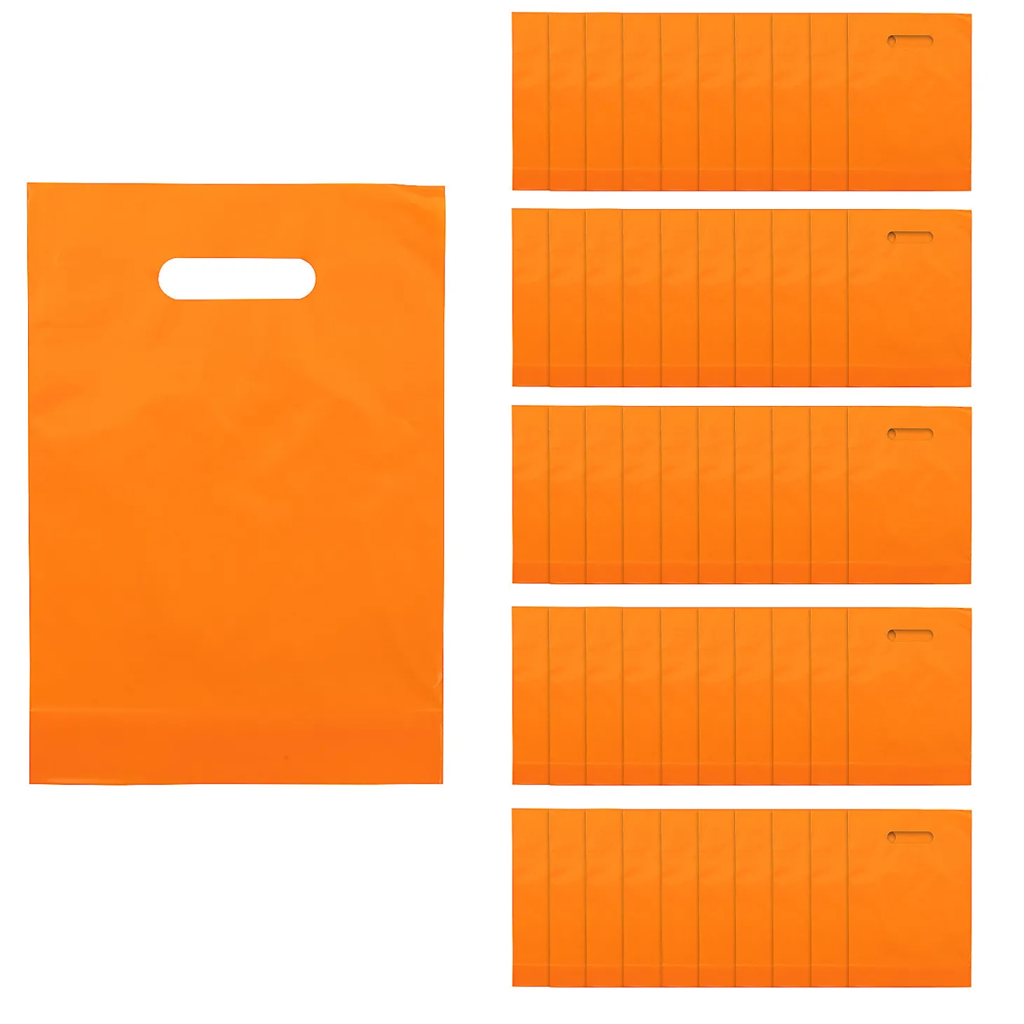 Bulk 50 Pc. Solid Color Plastic Goody Bags