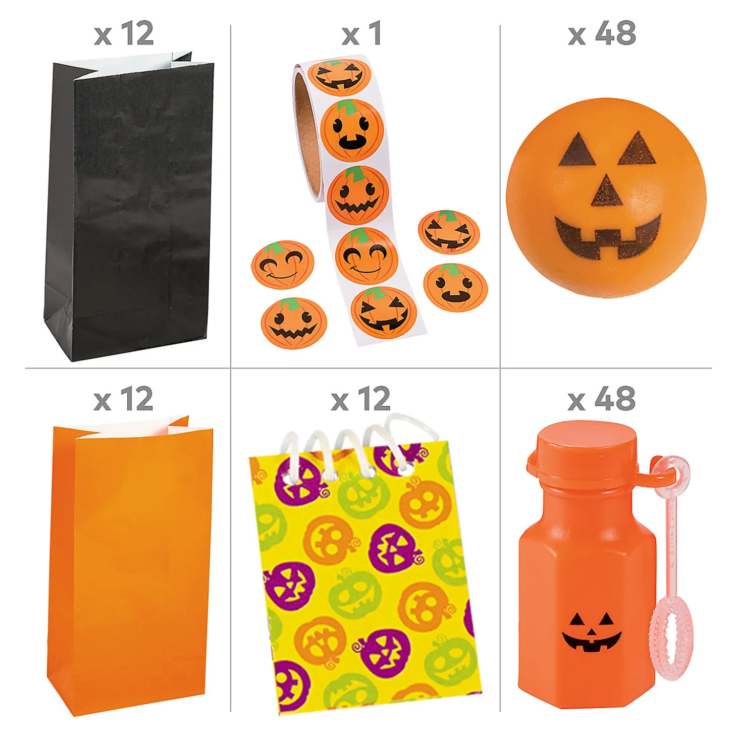 Bulk 193 Pc. Trick-Or-Treat Giveaways Kit For 48