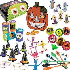 Bulk 267 Pc. Trunk-Or-Treat Deluxe Halloween Games & Prizes Kit