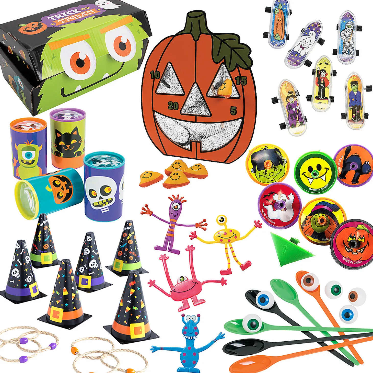 Bulk 267 Pc. Trunk-Or-Treat Deluxe Halloween Games & Prizes Kit
