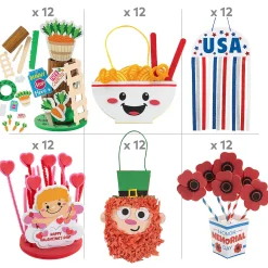 Bulk 132 Pc. Ultimate Holiday Craft Kit Assortment - Makes 132