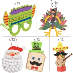 Bulk 132 Pc. Ultimate Holiday Craft Kit Assortment - Makes 132