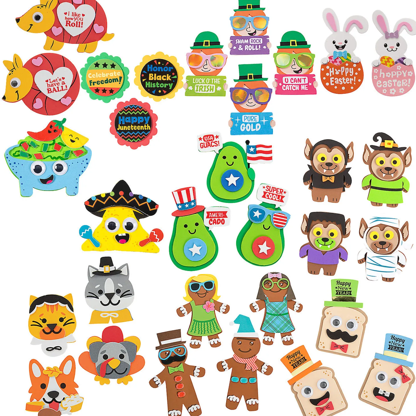 Bulk 120 Pc. Ultimate Holiday Magnet Craft Kit Assortment – Makes 120