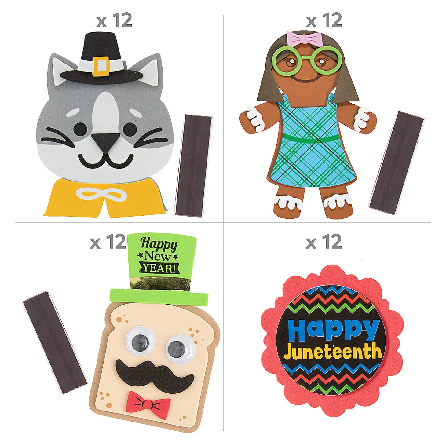 Bulk 120 Pc. Ultimate Holiday Magnet Craft Kit Assortment – Makes 120