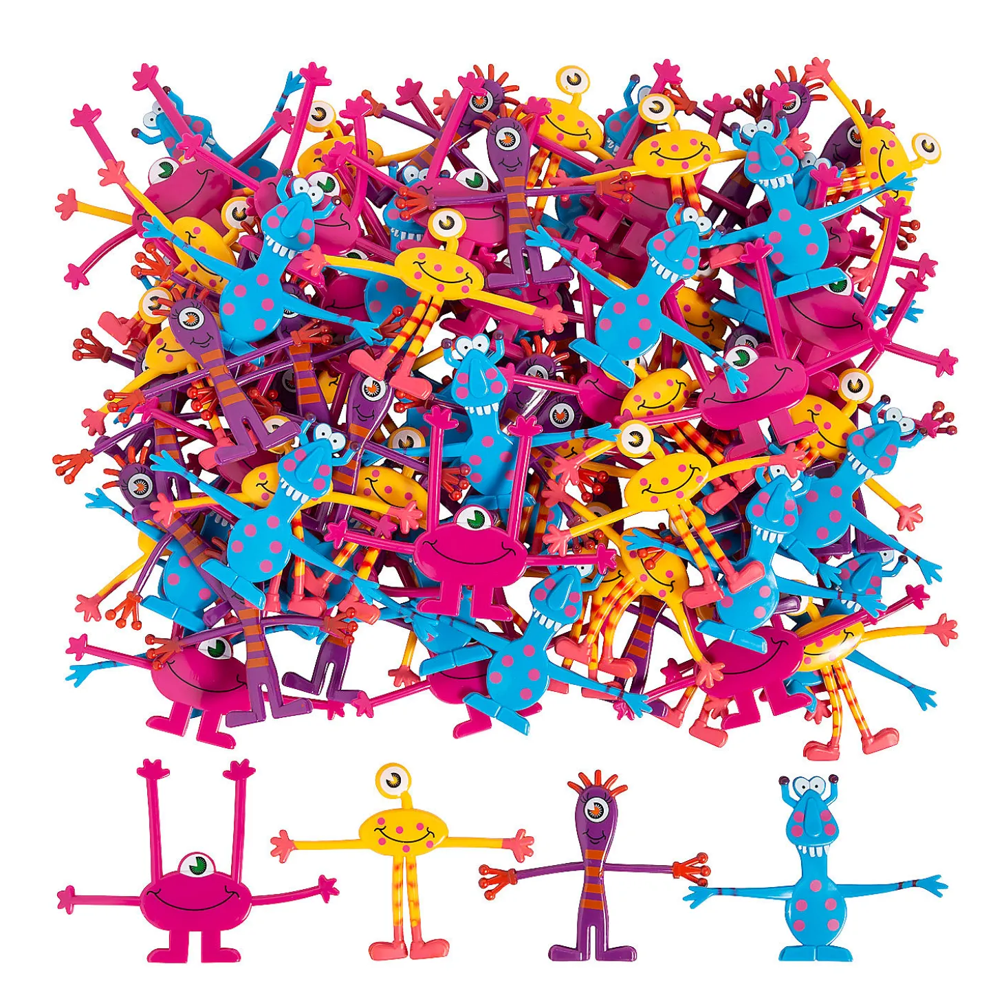 Bulk 144 Pc. Wacky Monster Bendables