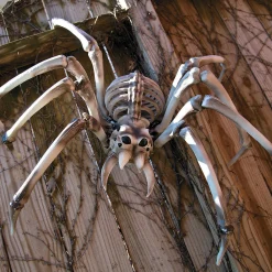 Bulk Giant Skeleton Spider Halloween Decorations - 4 Pc.