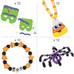 Bulk Halloweendress Up These Bones Craft Kit Assortment - Makes 60
