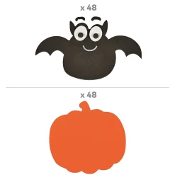 Bulk Jumbo Pumpkin Craft Kit - Makes 48