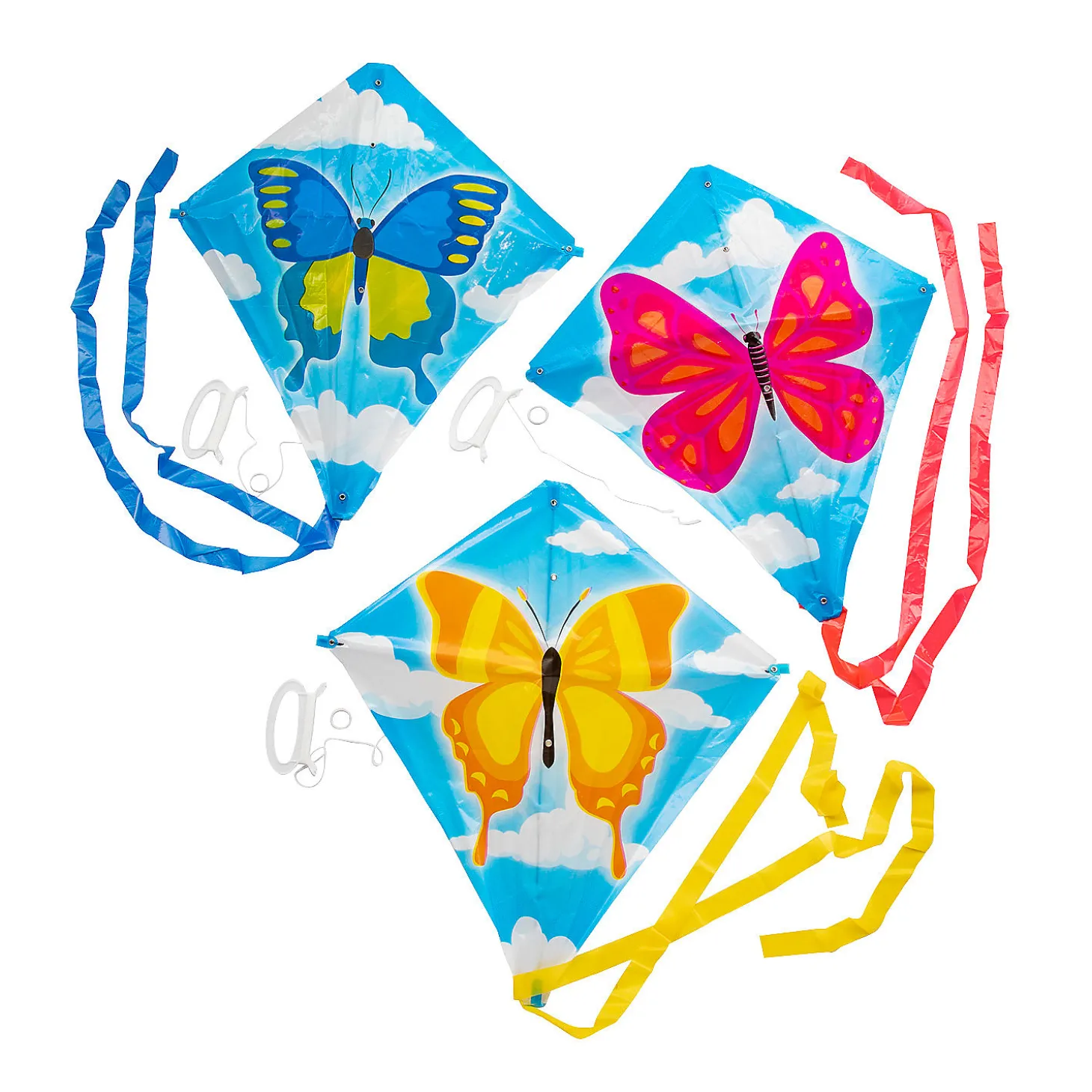 Butterfly Kites With Tail – 12 Pc.