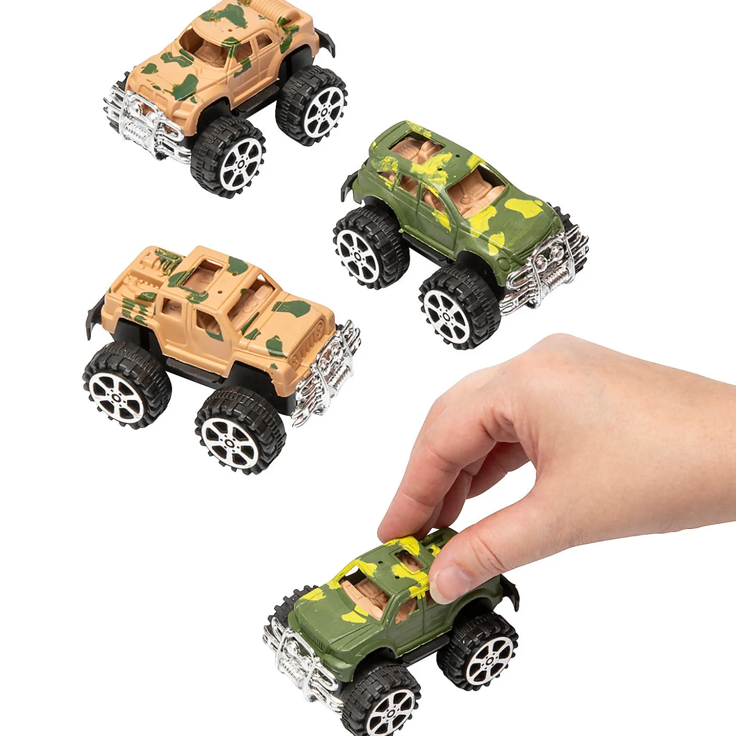 Camouflage Suv Pull-Back Toys - 12 Pc.