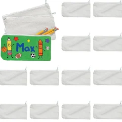 Canvas Pencil Cases - 12 Pc.