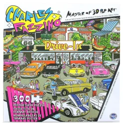 Charles Fazzino Pop Art Route 66 300 Piece Poster Sized Jigsaw Puzzle
