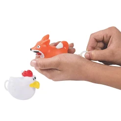 Chicken & Fox Pull-String Toys - 6 Sets