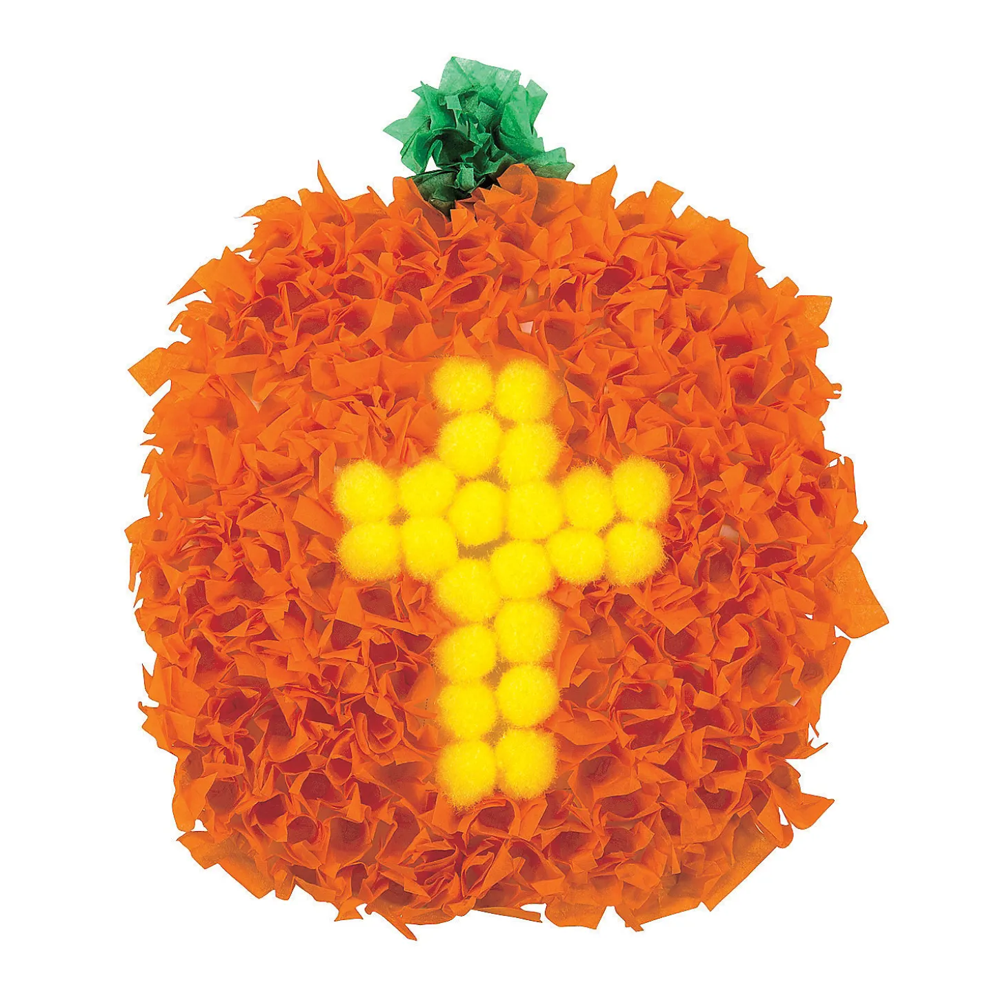 Christian Pumpkin Crinkle Tissue Paper Craft Kit- Makes 12