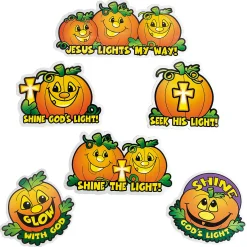 Christian Pumpkin Cutouts - 6 Pc.