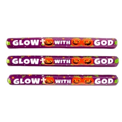 Christian Pumpkin Foam Tubes With Glow Sticks - 6 Pc.