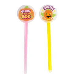 Christian Pumpkin Glow Wands - 12 Pc.