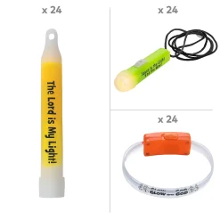 Christian Pumpkin Light-Up Assortment Kit – 72 Pc.