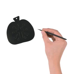 Christian Pumpkin Magic Color Scratch Ornaments With Cutout - 24 Pc.