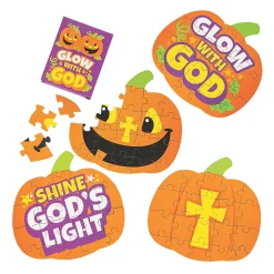 Christian Pumpkin Mini Puzzles - 12 Pc.