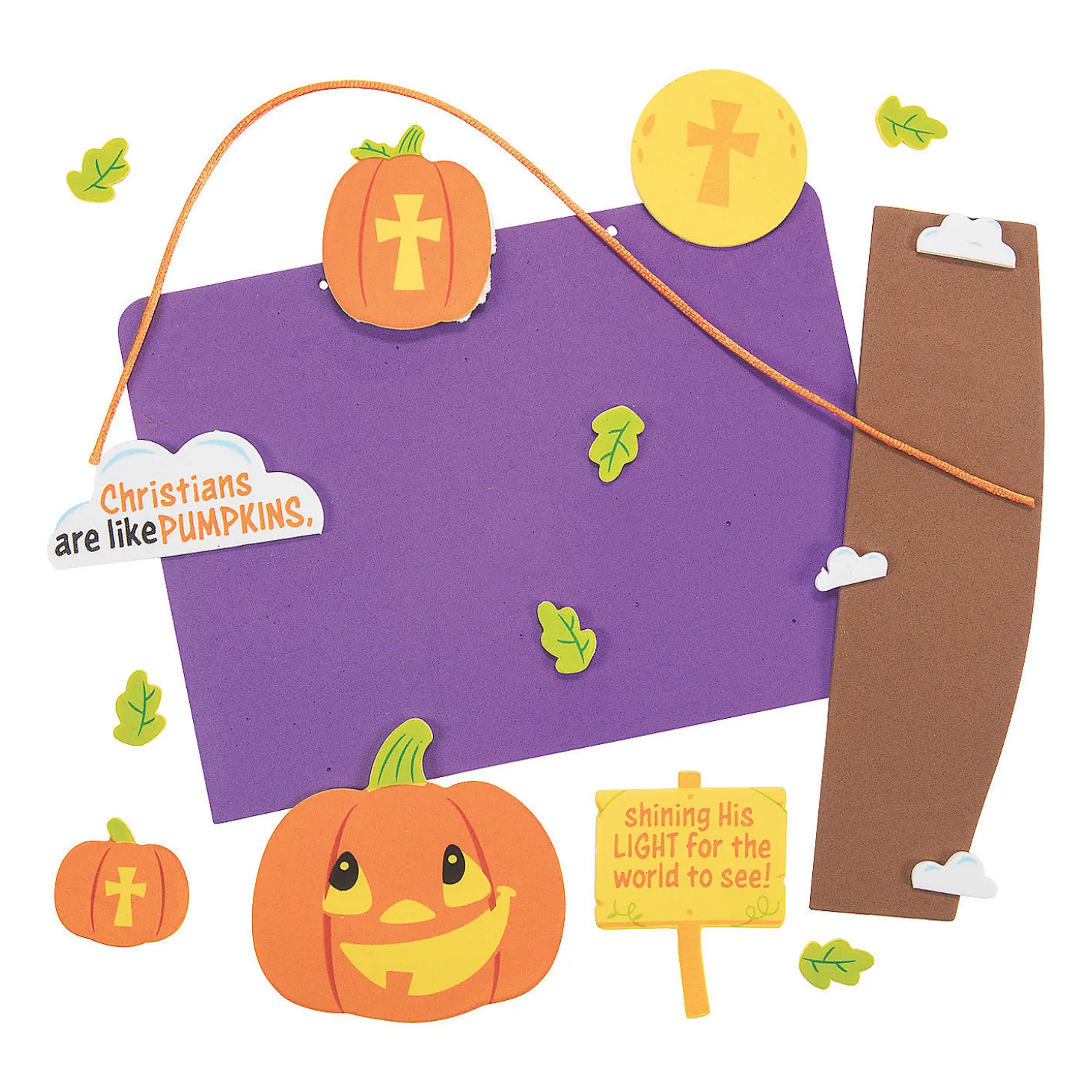 Christians Are Like Pumpkins Sign Craft Kit- Makes 12