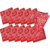 Classic Red Bandanas - 12 Pc.