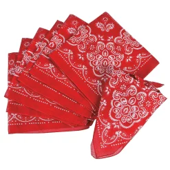 Classic Red Bandanas - 12 Pc.