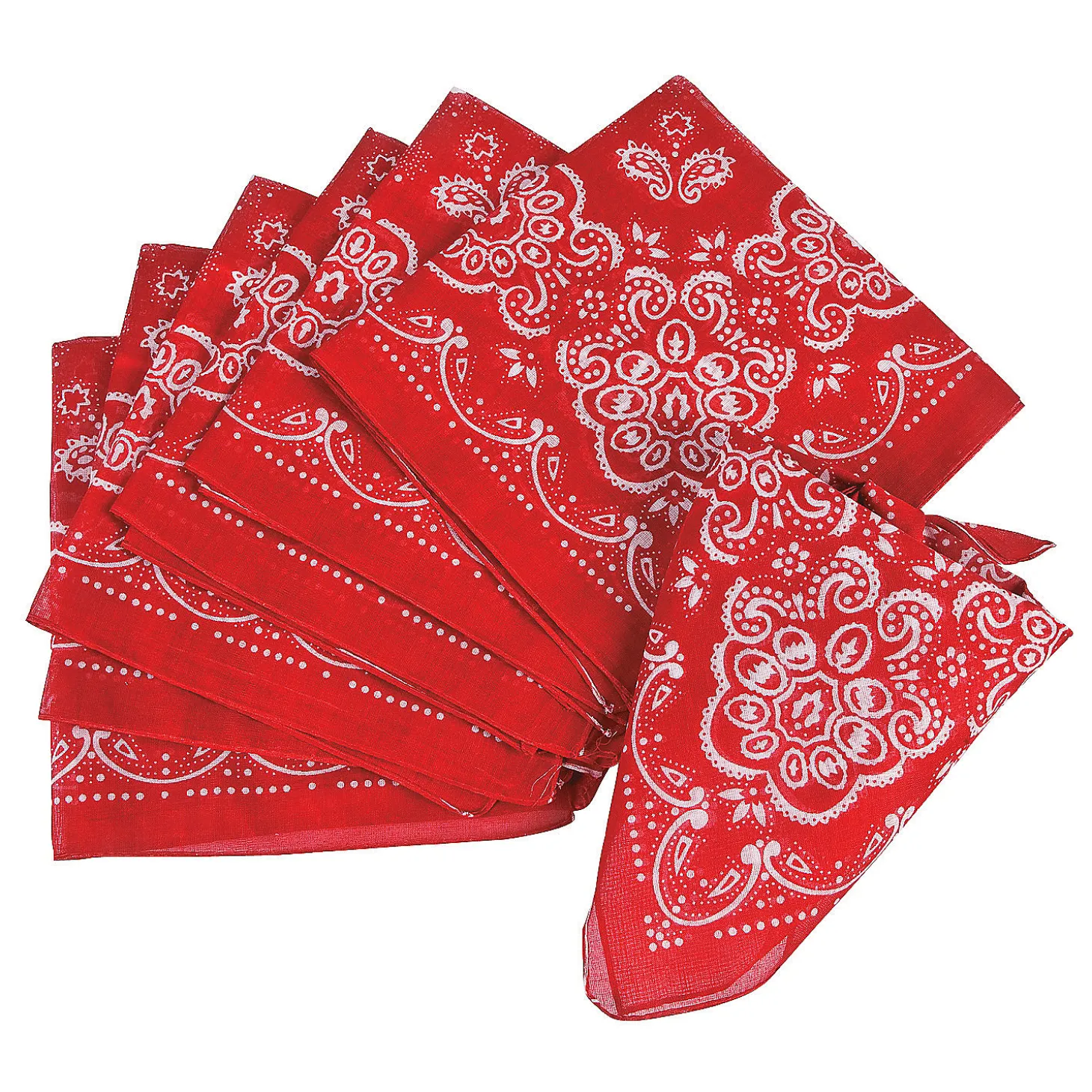 Classic Red Bandanas - 12 Pc.