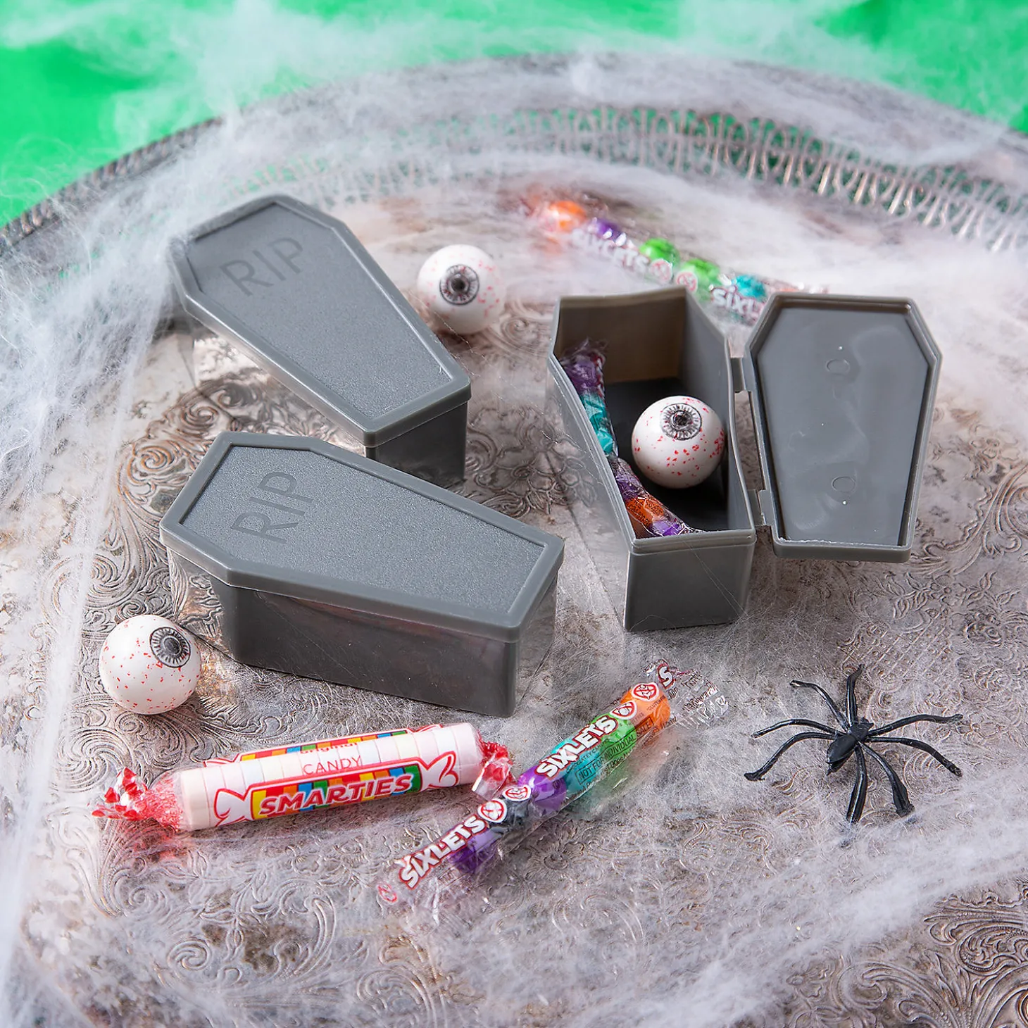 Coffin-Shaped Bpa-Free Plastic Favor Containers - 12 Pc.