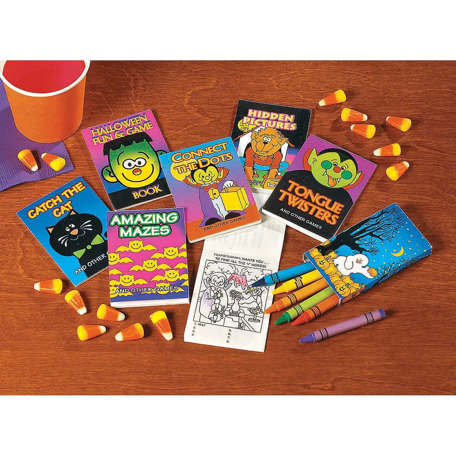 6-Color Pumpkin Patch Halloween Crayons - 24 Boxes