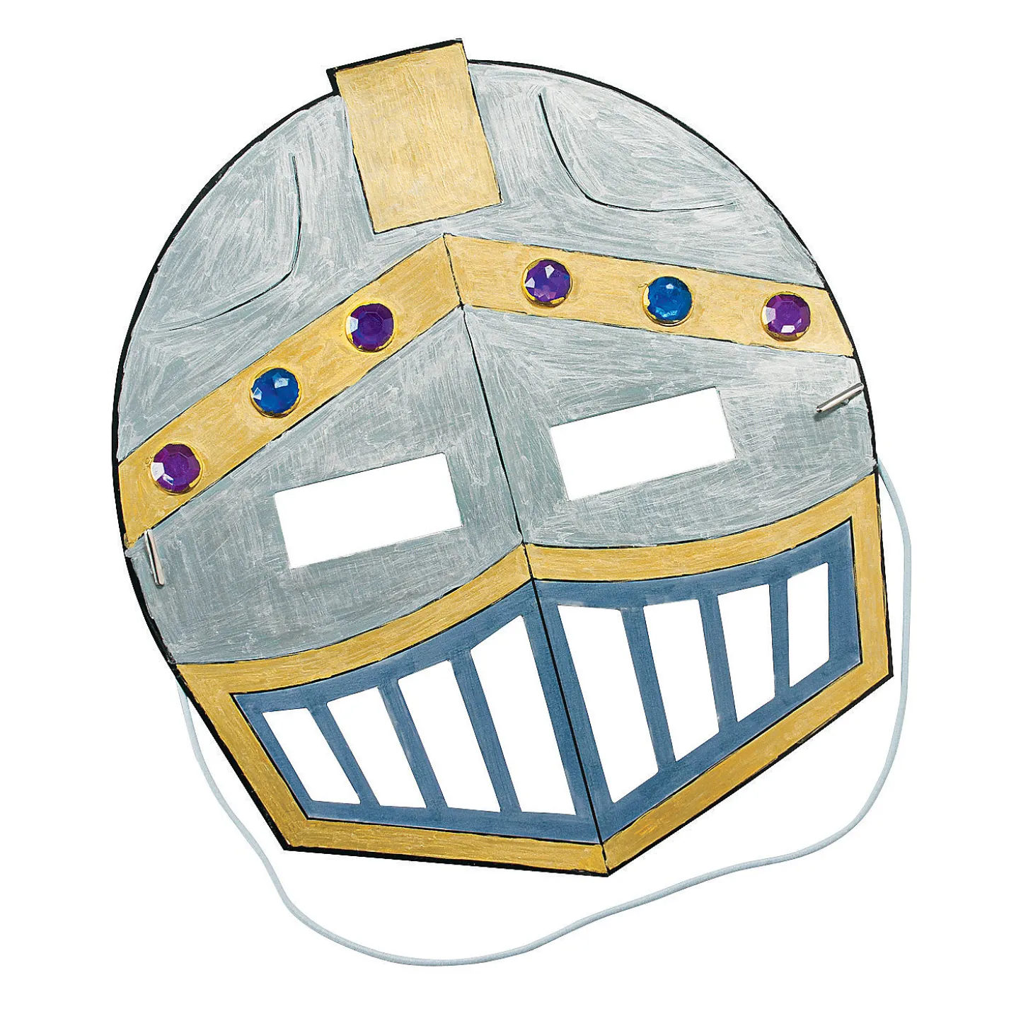 Color Your Own Knight Masks - 12 Pc.