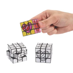 Color Your Own Mini Valentine Puzzle Cubes - 12 Pc.