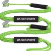 Colt Sports 2 Pack Bungee Dock Lines Mooring Rope For Boats - Green & Yellow 5 Feet - Marine Rope, Elastic Boat, Jet Ski, With Secure Stainless Steel Hooks