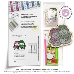 Crafting Spark - Little Witch Csw336 Diamond Painting On Plywood Kit