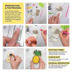 Crafting Spark - Little Witch Csw336 Diamond Painting On Plywood Kit