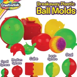 Creative Kids Diy Magic Bouncy Balls - Create Your Own Crystal Powder Balls Craft Kit For Kids