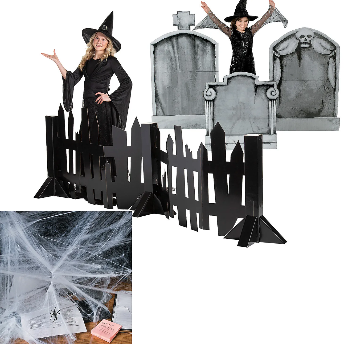 Creepy Fence Halloween Decorating Kit - 16 Pc.