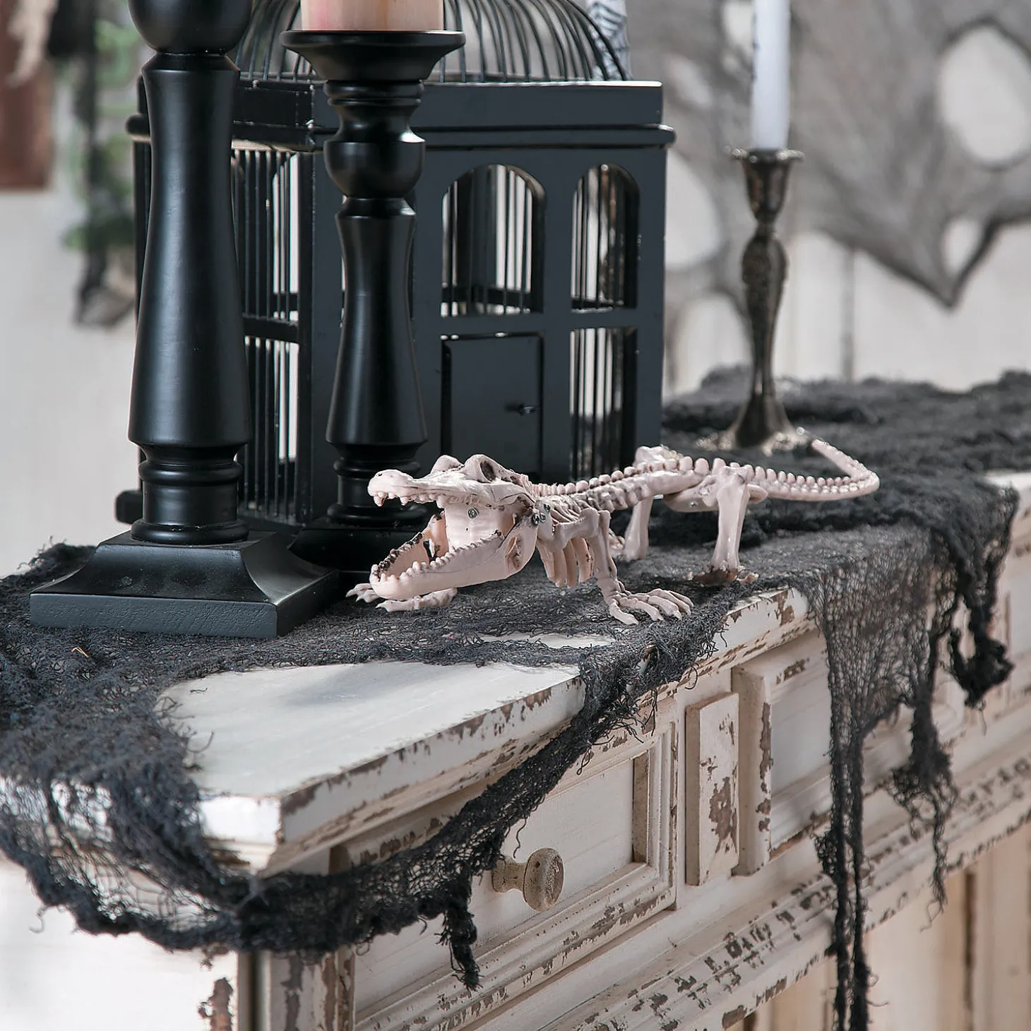 Crocodile Skeleton Halloween Decoration