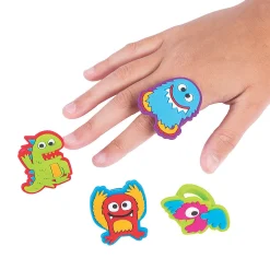 Cute Monster Rings - 12 Pc.