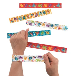 Cute Monster Slap Bracelets - 12 Pc.