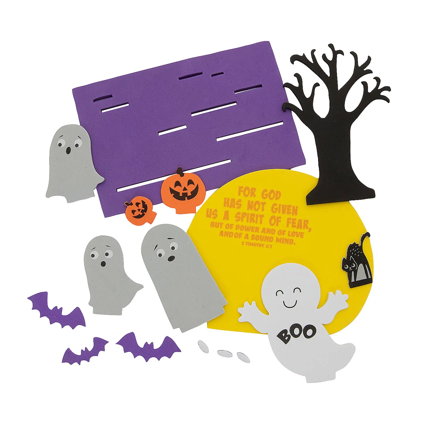 3D Halloween Fear Not With God Craft Kit - Makes 12
