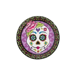 Day Of The Dead Party Paper Dessert Plates - 8 Ct.
