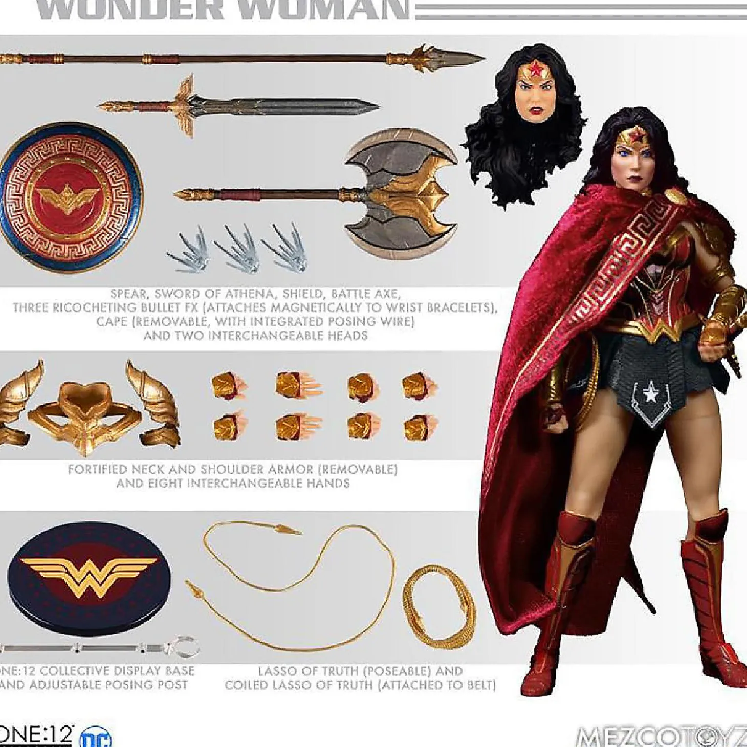 Dc Comics One:12 Collective Wonder Woman Action Figure